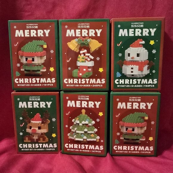 LELEBROTHER Other - LELEBROTHER Festive Building Blocks Set (6 SETS)